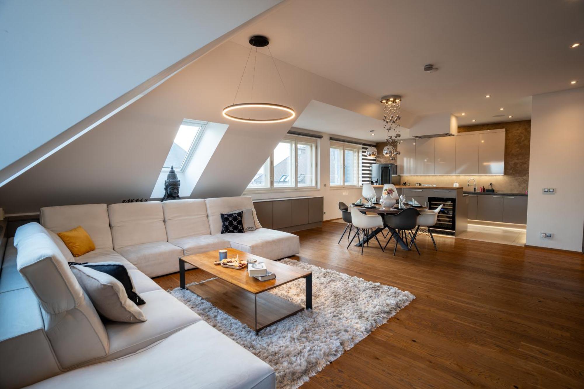 Luxury Rooftop Appartment With Fantastic Views Prága Kültér fotó